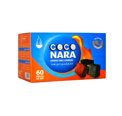 Coco Nara Hookah Shisha Natural Charcoals 60 Pieces